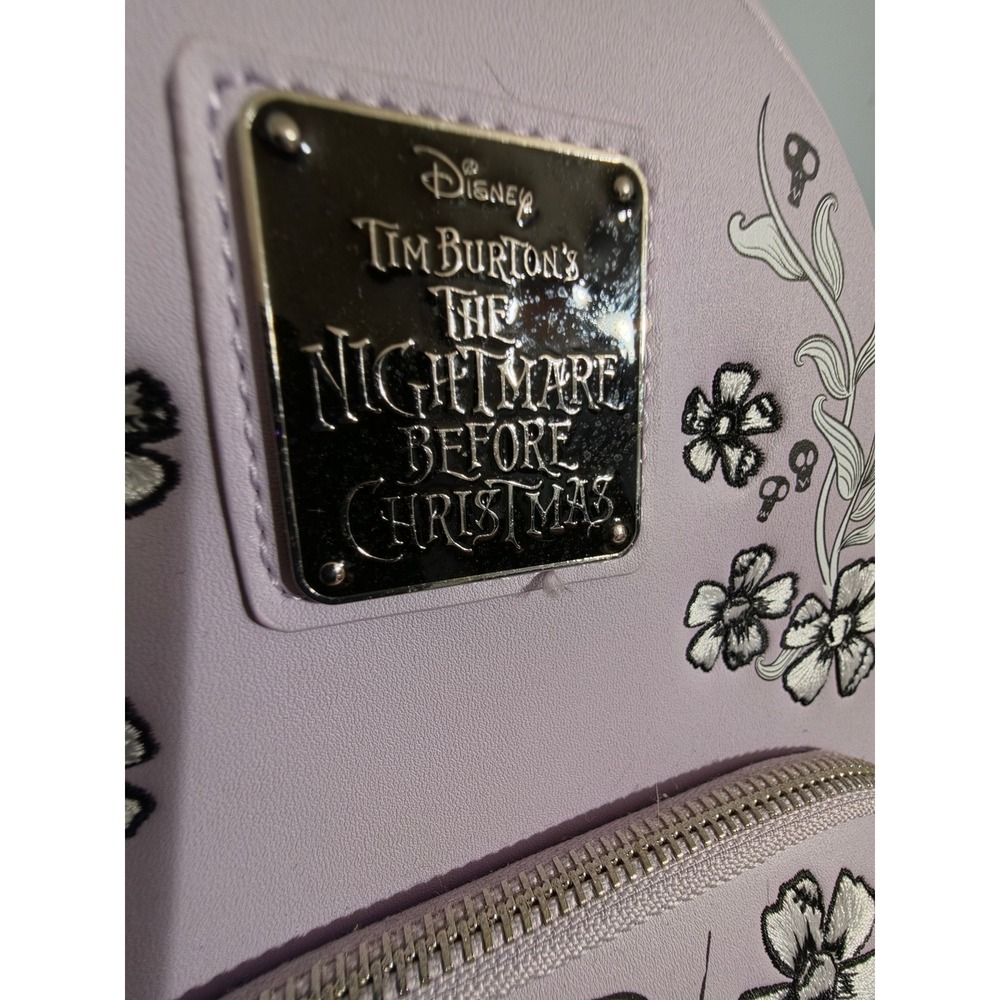 Loungefly Disney Nightmare Before Christmas Jack Sally Floral Mini Backpack - Picture 8 of 8
